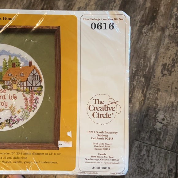 Vintage Bless This House Counted Cross Stitch Kit New Sealed The Creative Circle - Picture 6 of 6
